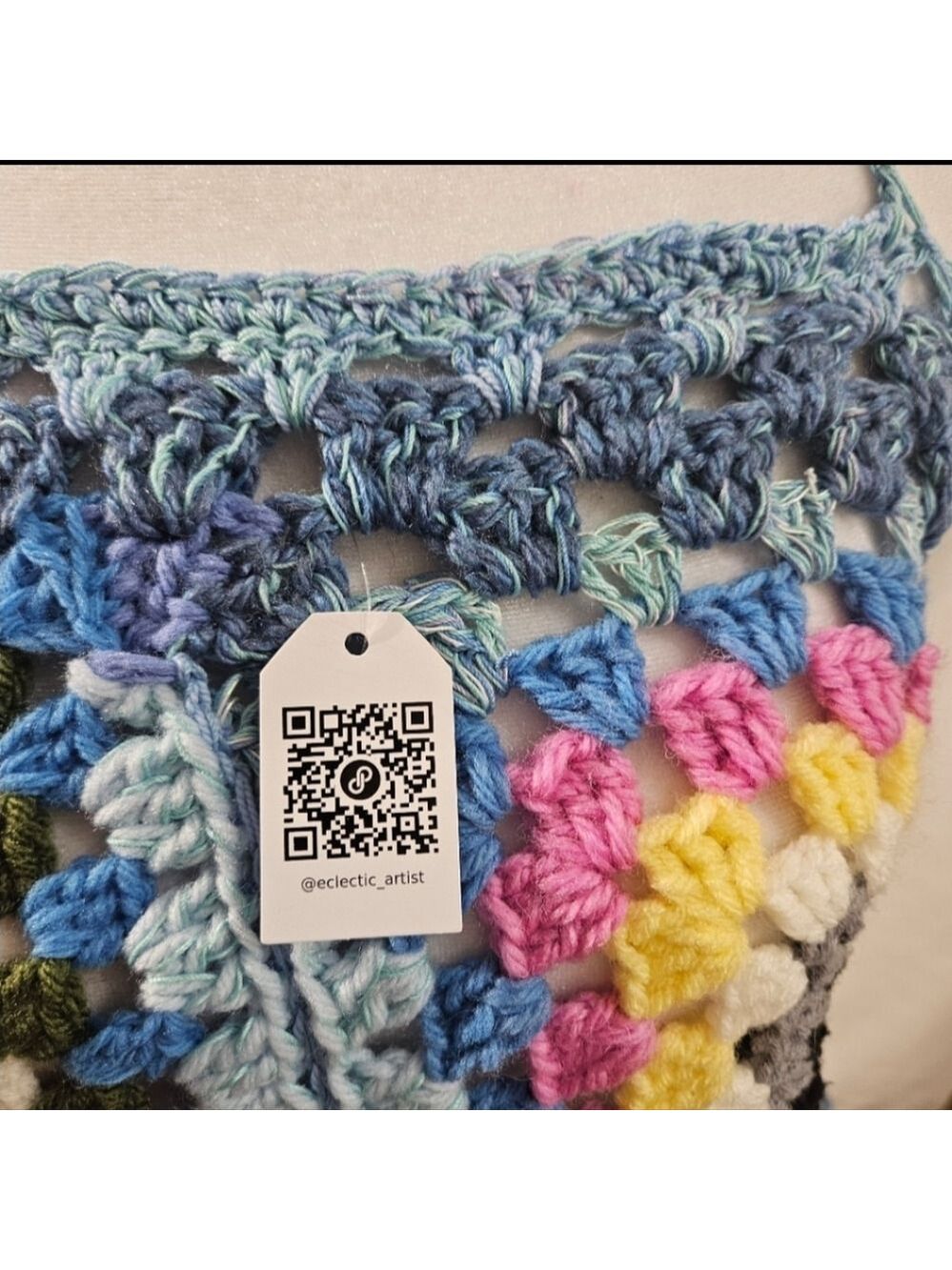Handmade Crochet Granny Square Top Skirt Shawl Scarf Hat - Picture 3 of 17
